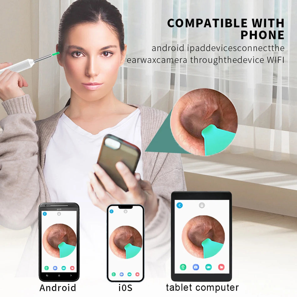 USB-C Charging Earpick Health Care Tool for iPhone & Android