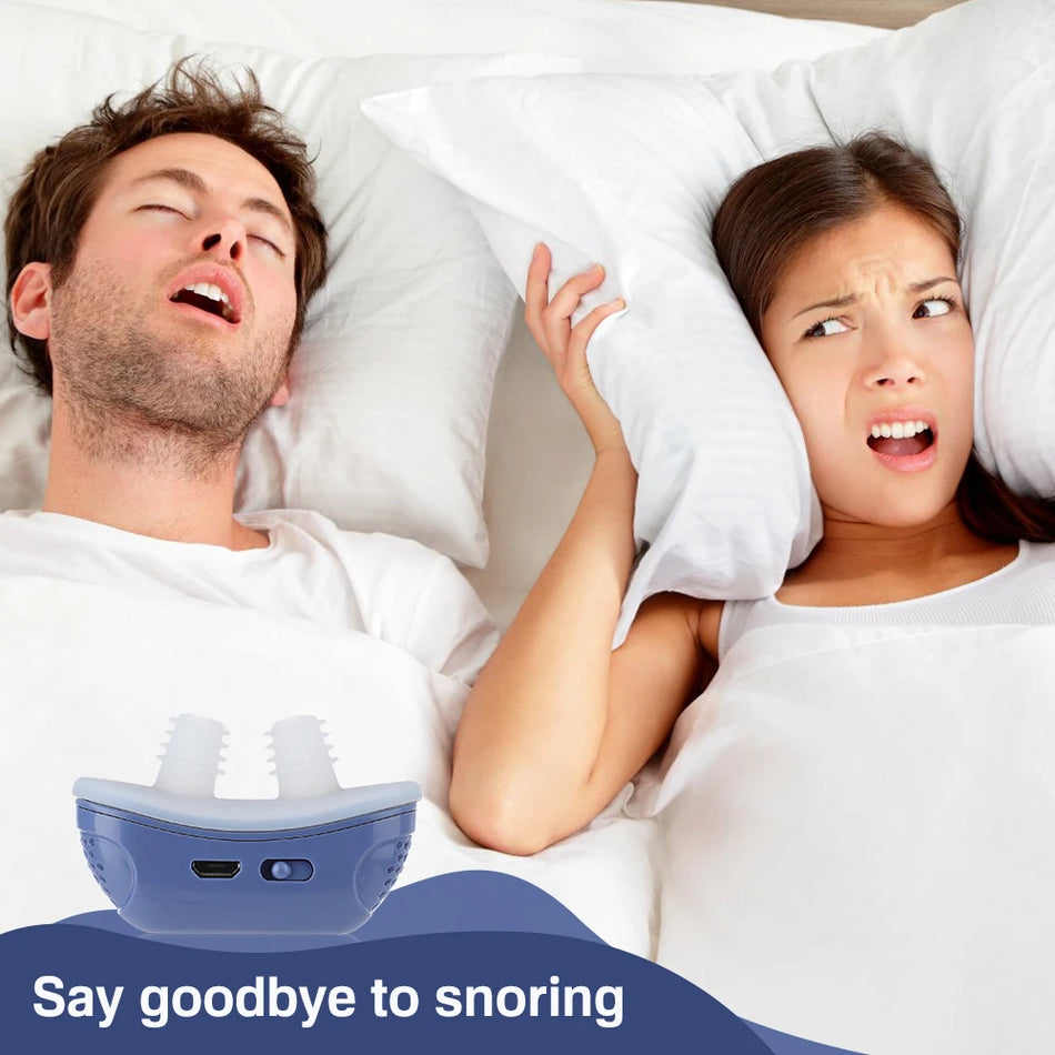 Electric Anti Snoring Nose Clip Sleep Aid