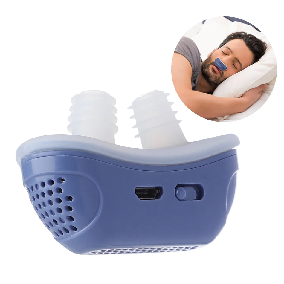 Electric Anti Snoring Nose Clip Sleep Aid