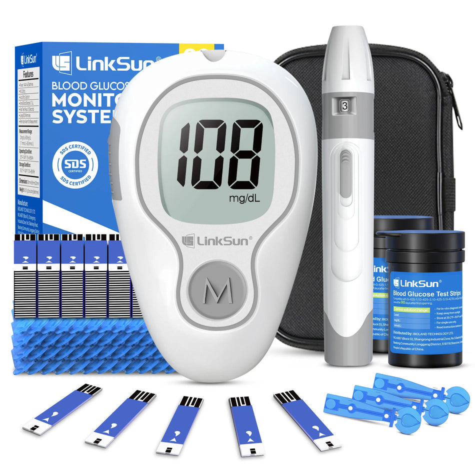 G-425-3 LinkSun Blood Glucometer Complete Kit