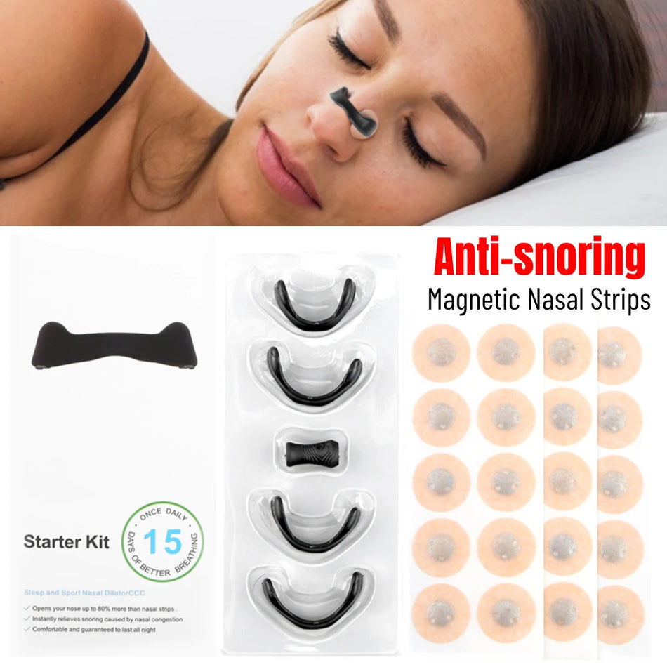15Pairs Magnetic Nasal Strips Anti-snoring
