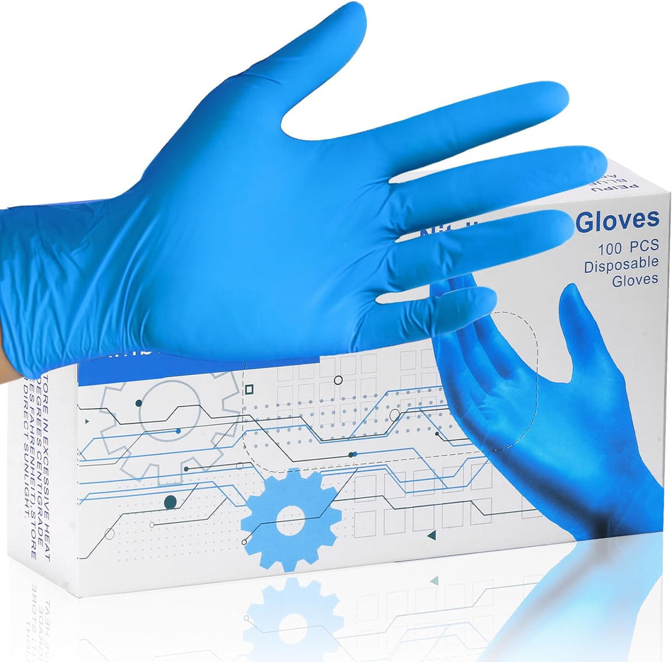 Nitrile Exam Gloves Disposable Gloves，Powder Free, Cleaning Service Gloves, Latex Free