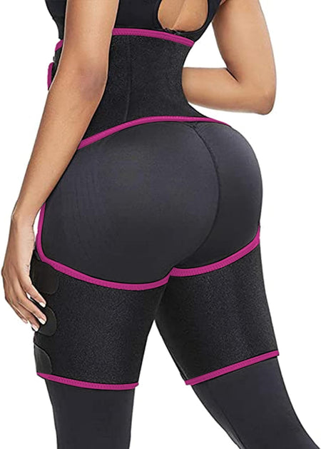 4 in 1 High Waist Arm and Thigh Wast Trainer for Women, Sweat Band Waist Trimmer plus Size