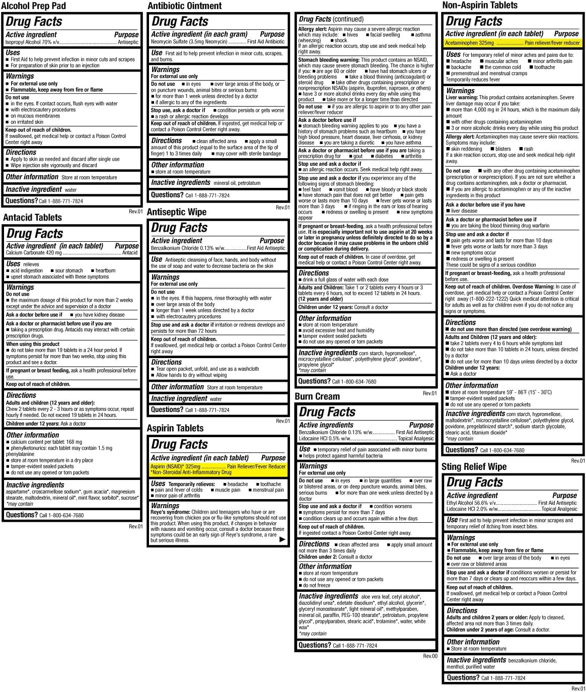 First Aid Kit Hard Red Case 326 Pieces Exceeds OSHA and ANSI Guidelines 100 People - Office, Home, Car, School, Emergency, Survival, Camping, Hunting and Sports (20HBC01015REV3)