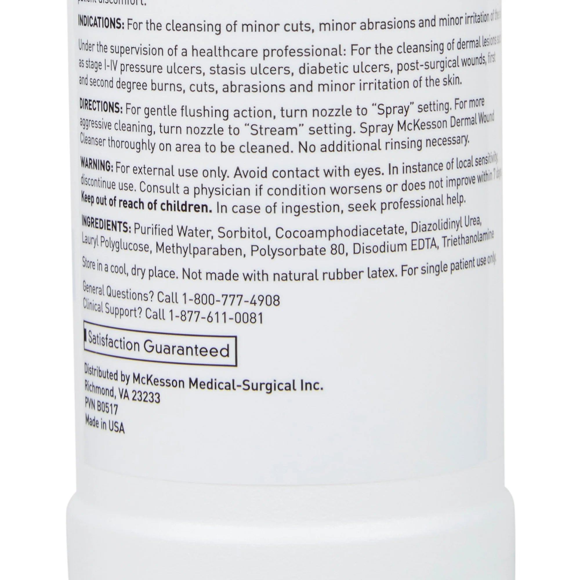 Dermal Wound Care Spray, No-Rinse First Aid Cleanser - 8 Oz, 1 Ct