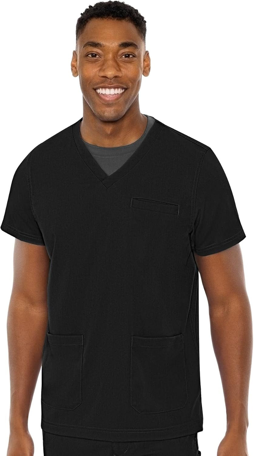 Men'S Scrub Top Wescott with 3 Pockets & 2-Way Stretch and Ultra Soft Fabric - MC7477