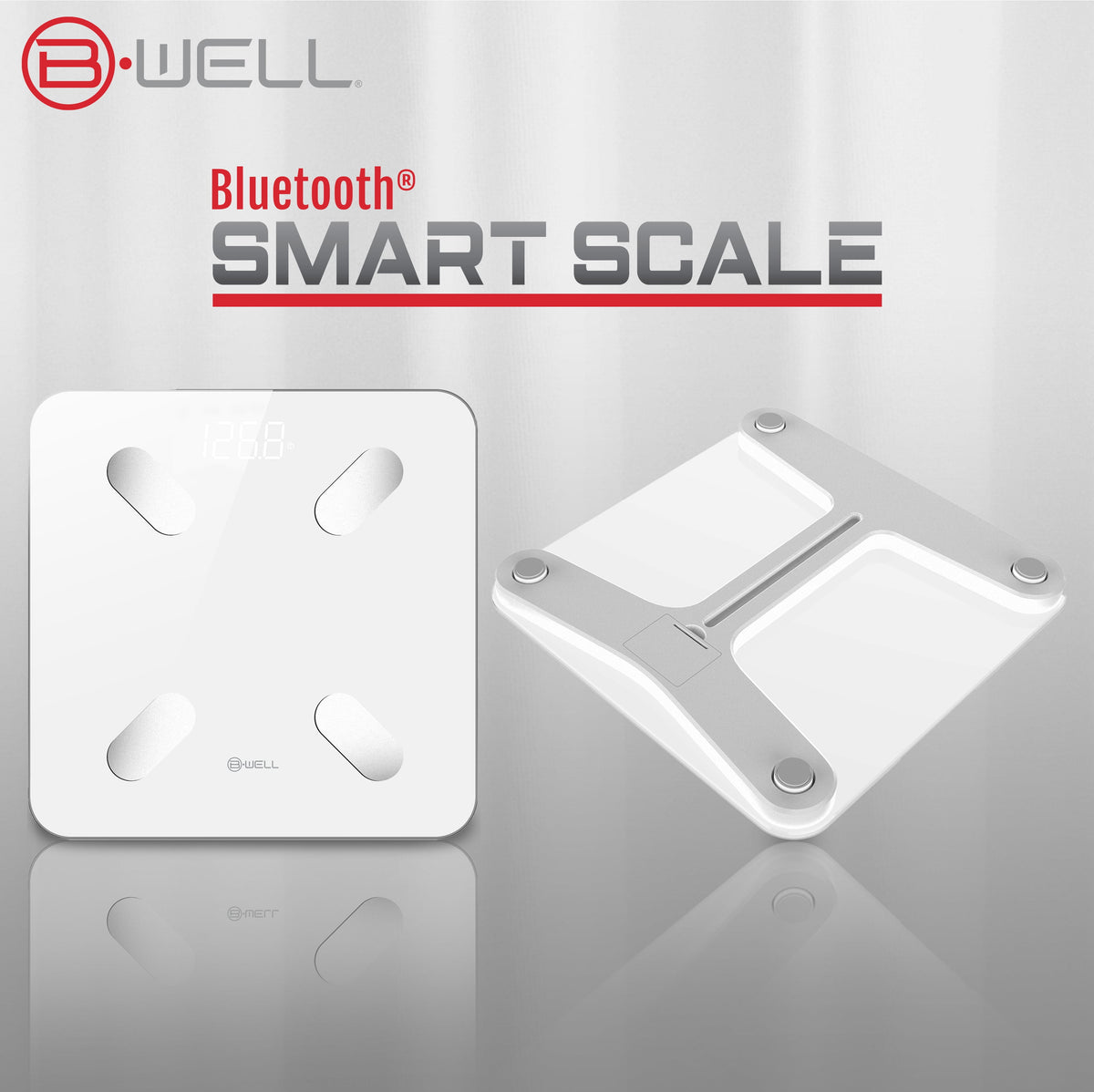 Bluetooth Smart Scale with App – Track Weight, BMI, Body Fat & More