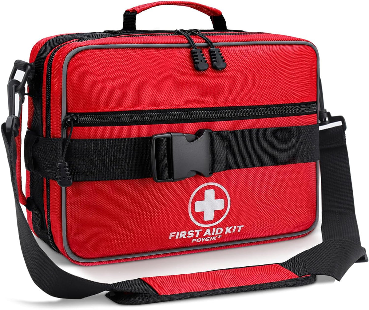 Premium 420 Piece Large First Aid Kit for Home, Car, Travel, Camping, Truck, Hiking, Sports, Office, Vehicle & Outdoor Emergencies - Emergency Medical Kits, Businesses & Home Medical Supplies