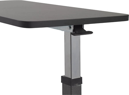 13067 Non Tilt Top Overbed Table, Silver Vein