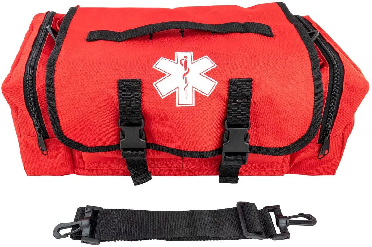 First Aid Bag - Medical Supplies Trauma First Responder Bag - Red