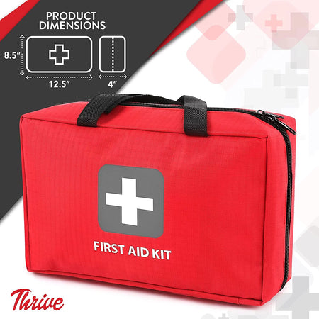 | First Aid Kit | 291 Piece Supply Kit | Hospital Grade Medical Supplies for Emergency and Survival Situations | Car, Trucks, Camping, Travel, Office, Sports, Hunting & Home