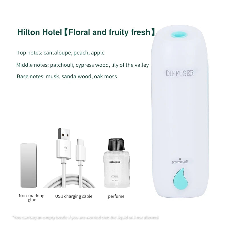 100M³ Essential Oil Diffuser 45ML 3 Modes Aroma Diffuser Wall Mounted Room Fragrance Home Toilet Hotel Air Purifiers Humidifier