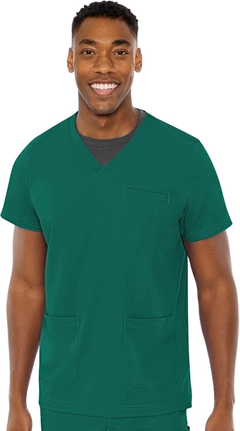 Men'S Scrub Top Wescott with 3 Pockets & 2-Way Stretch and Ultra Soft Fabric - MC7477