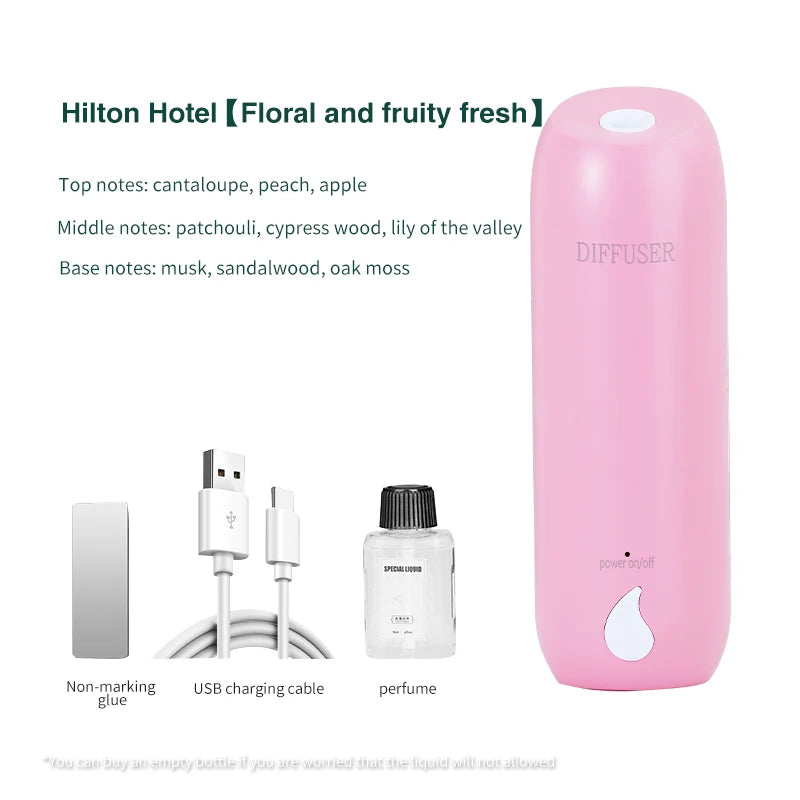 100M³ Essential Oil Diffuser 45ML 3 Modes Aroma Diffuser Wall Mounted Room Fragrance Home Toilet Hotel Air Purifiers Humidifier