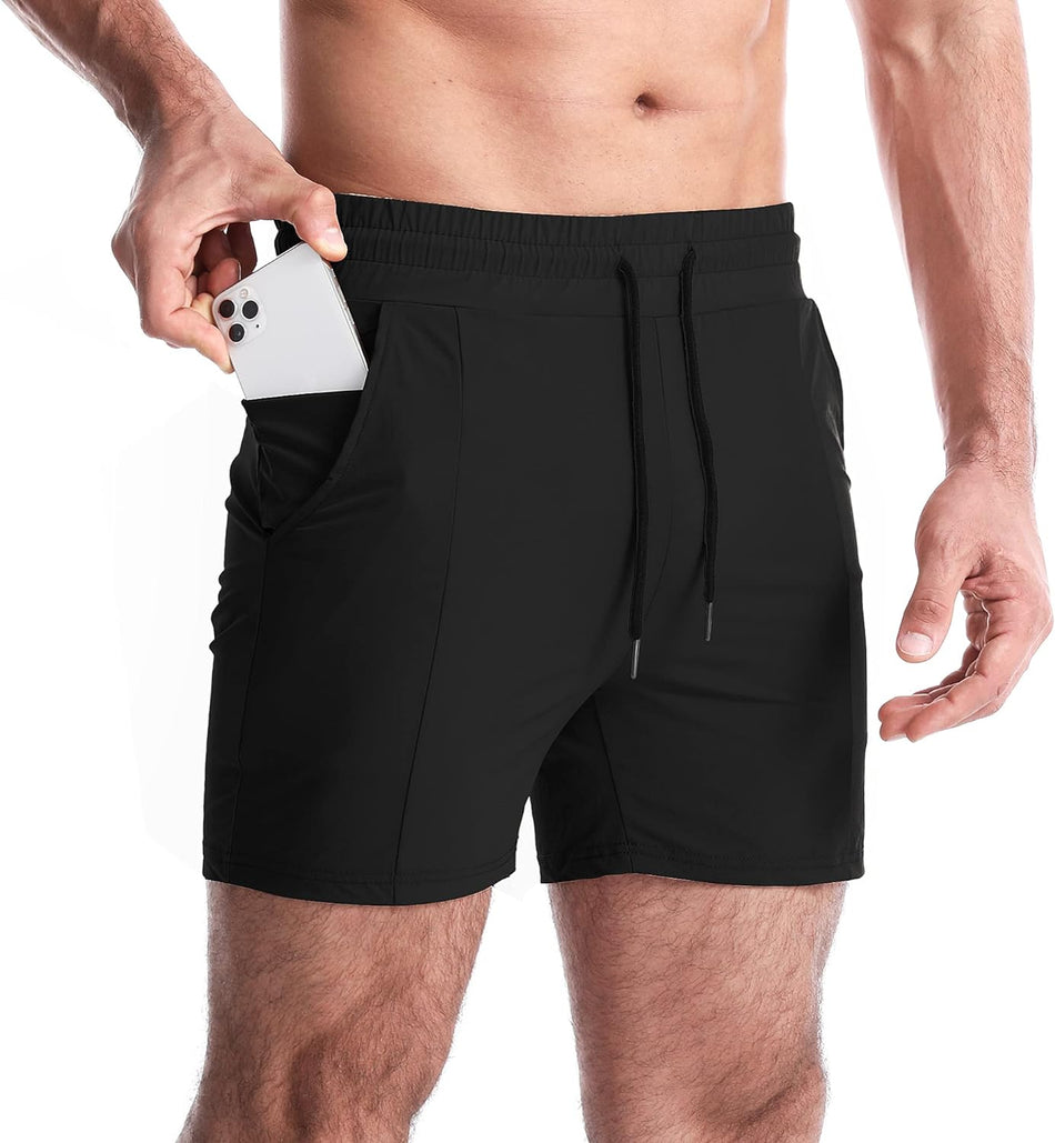 Men'S Athletic Gym Shorts Workout Short Shorts Running Shorts Bodybuilding Short