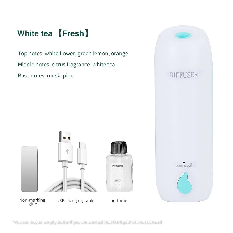 100M³ Essential Oil Diffuser 45ML 3 Modes Aroma Diffuser Wall Mounted Room Fragrance Home Toilet Hotel Air Purifiers Humidifier