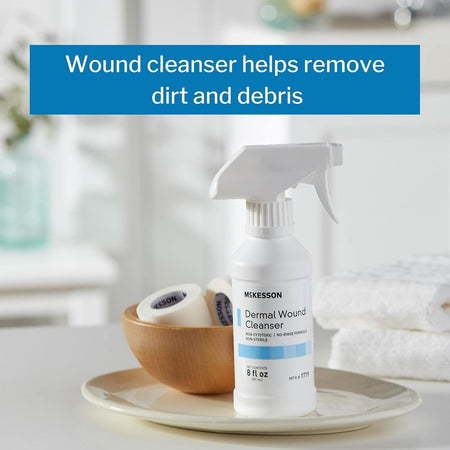 Dermal Wound Cleanser, Non-Sterile, Non-Cytotoxic, Rinse-Free Formula, 8 Fl Oz, 1 Count