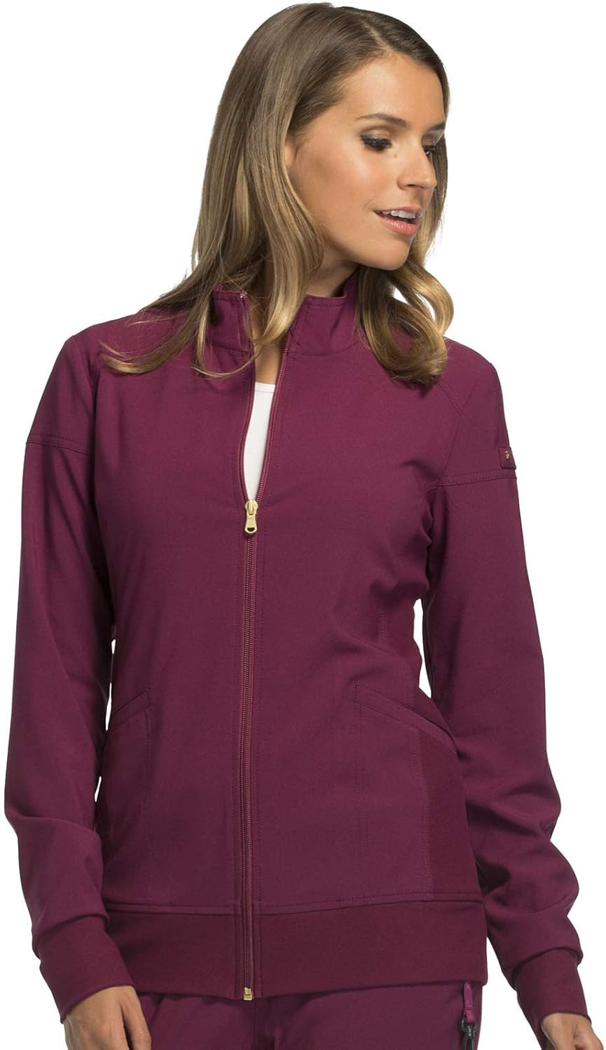 Iflex by  Uniforms Zip Front Scrub Jackets for Women CK303