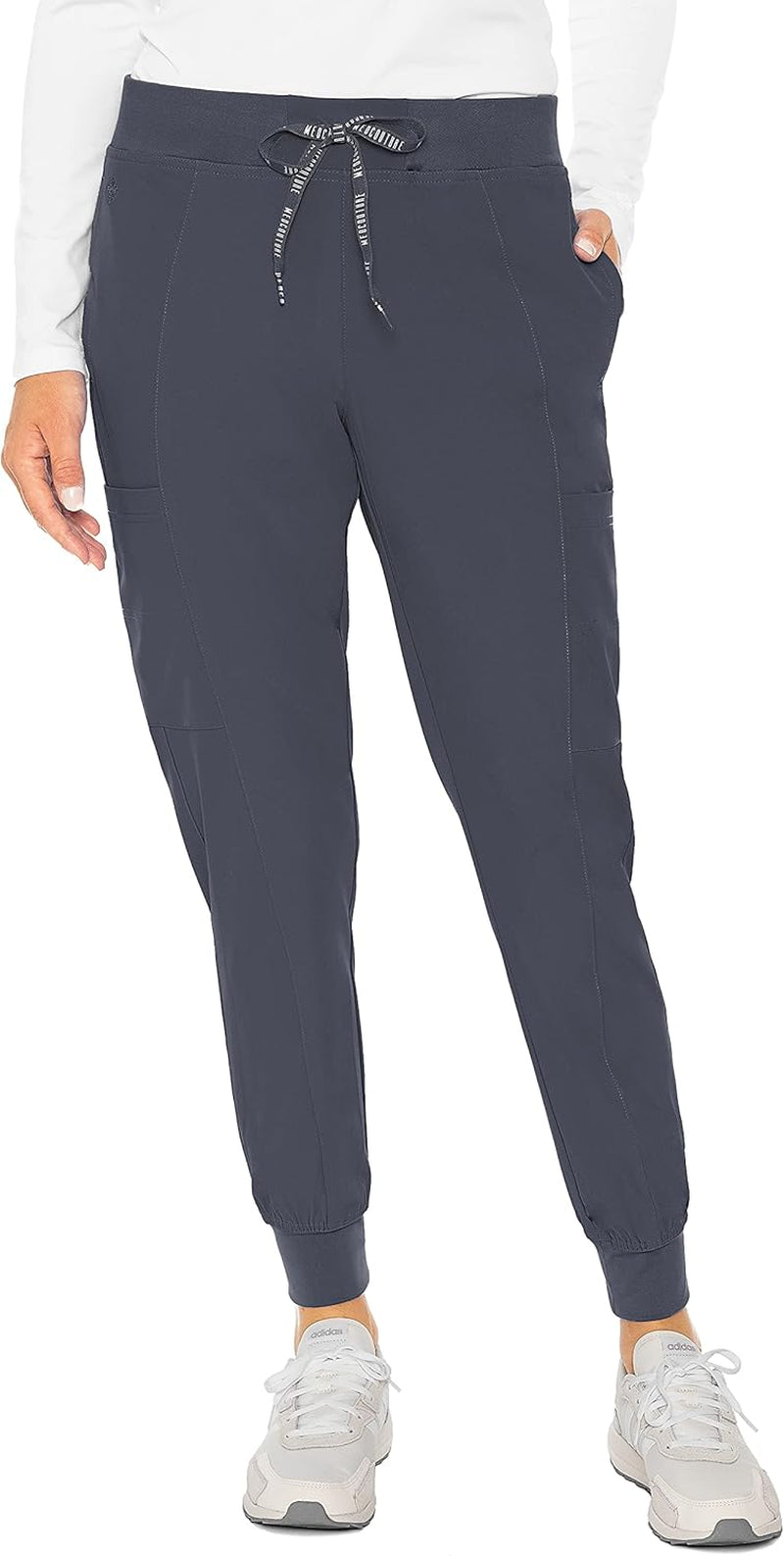 Scrub Jogger Pants for Women, Seamed Bottoms with 4 Spacious Pockets MC8721