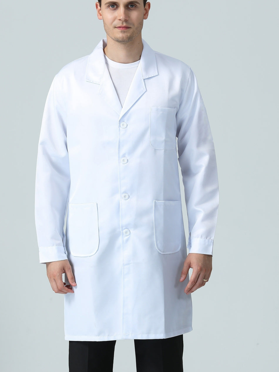 Men's Solid Professional Laboratory Coat,