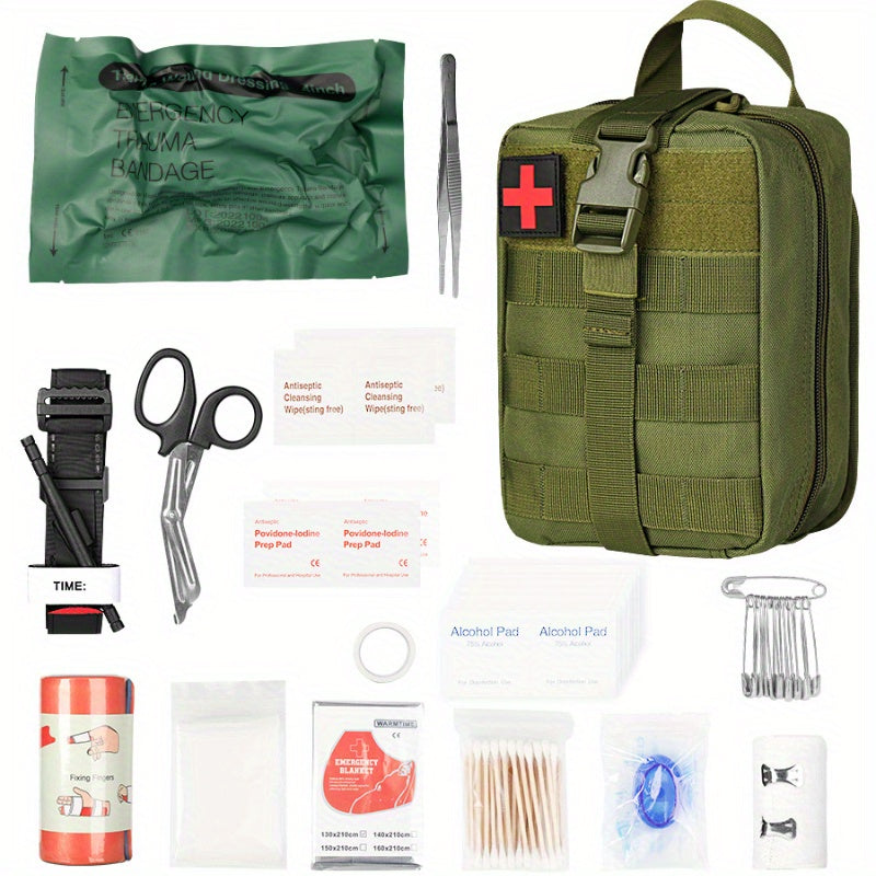 Emergency Trauma Survival First Aid Kit: Tourniquet Bandage Outdoor Gear Emergency Supplies Kits For Camping, BoatingHunting, Hiking, Home, Car, Earthquakes, Adventures