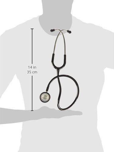 ADC 3001697 Adscope Model 603 Premium Stainless Steel Clinician Stethoscope with Tunable AFD Technology, Black
