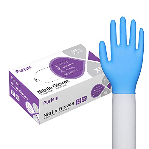 Daddy's Choice Disposable Blue Nitrile Gloves, Size Large, No Latex, No Powder, Safe Working Gloves, House Cleaning gloves,100pcs (Large)