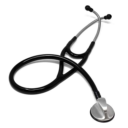 EverOne Professional Style Cardiology Stethoscope, Black, 27 Inch