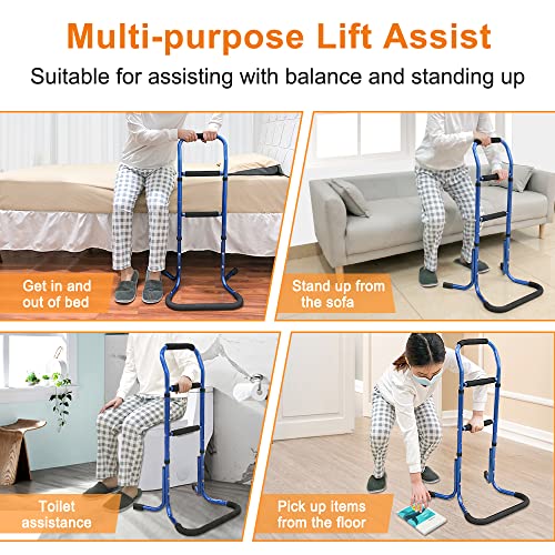 Chair Stand Assist for Elderly Bed Rails Adults Safety Assist Chair Lift Bed Cane for Seniors Bed Assist Bar Bedside Rail Sit to Stand Lift Bed Railing Portable Mobility Aids Couch Assistance Stand Up