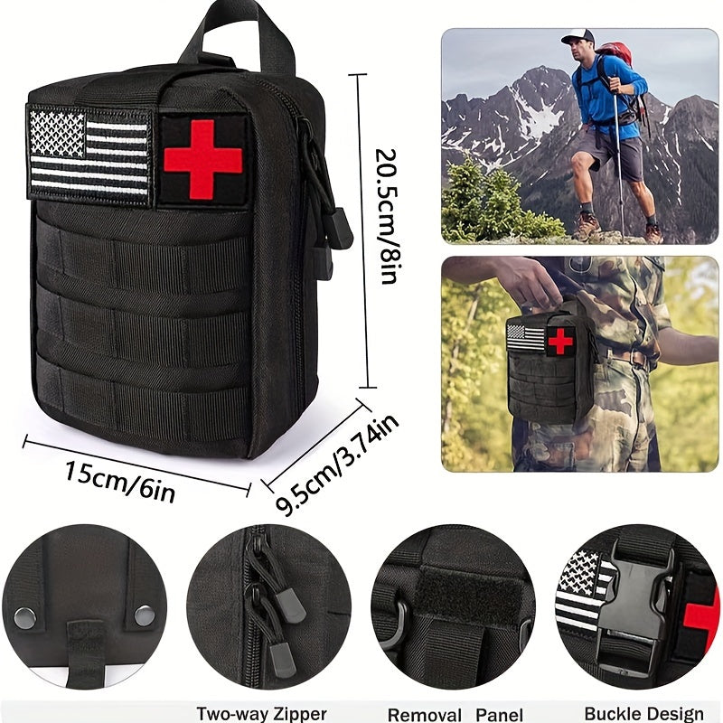 125Pcs Emergency Trauma Survival First Aid Kit: Tourniquet Bandage Outdoor Gear Emergency Supplies Kits For Camping, BoatingHunting, Hiking, Home, Car, Earthquakes, Adventures