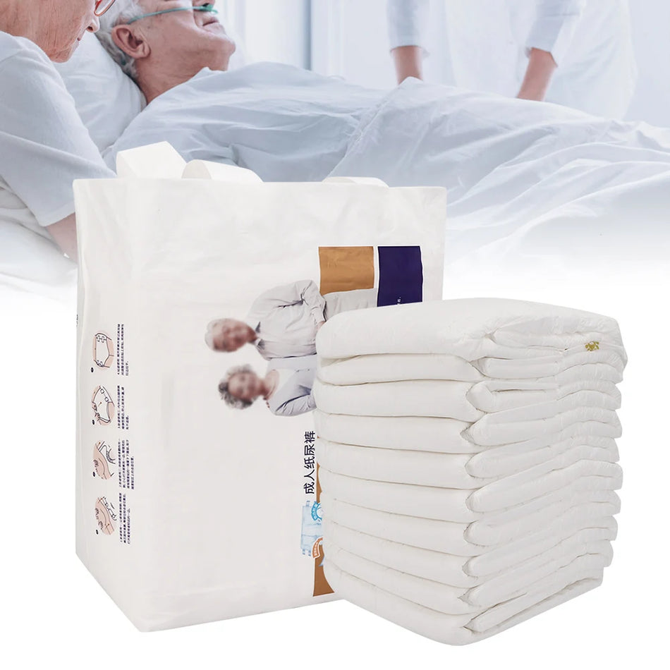 10-Pack Disposable Adult Diapers