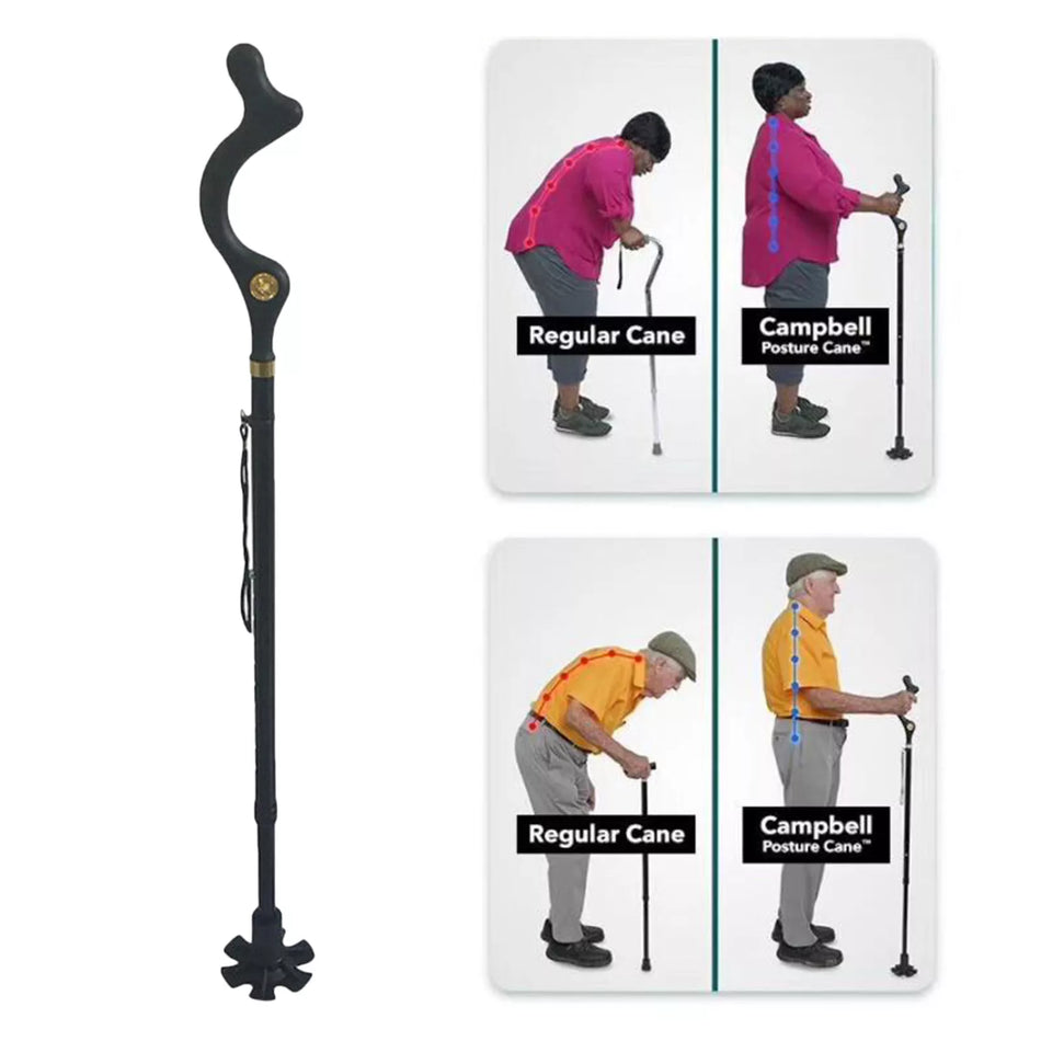 Portable Walking Cane for Men & Women Walking Stick Balancing Mobility Aid Aluminum Alloy Folding Walking Sticks