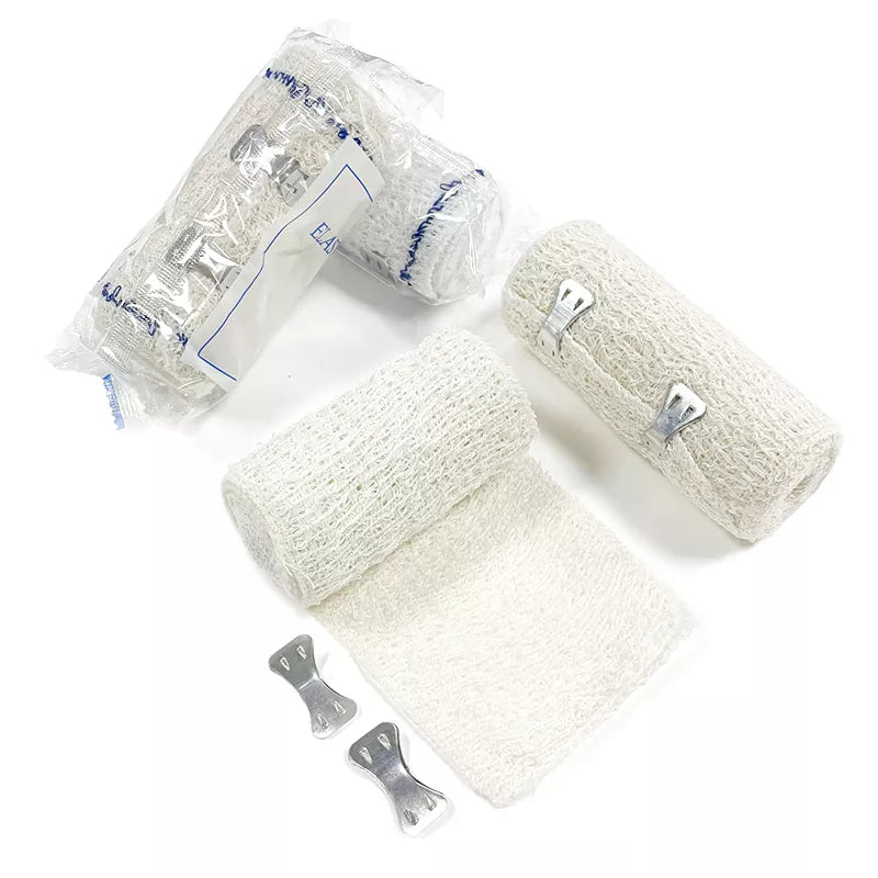 Surgical Spandex Cotton Crepe Elastic Bandage For First Aid Kit Gauze Wound Dressing Emergency Care
