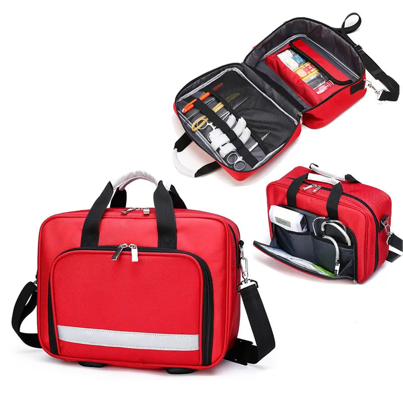 Camping First Aid Kit Empty Bag Medical Bag Medical Storage Bag Waterproof Multi-Function Travel Suit Emergency Survival