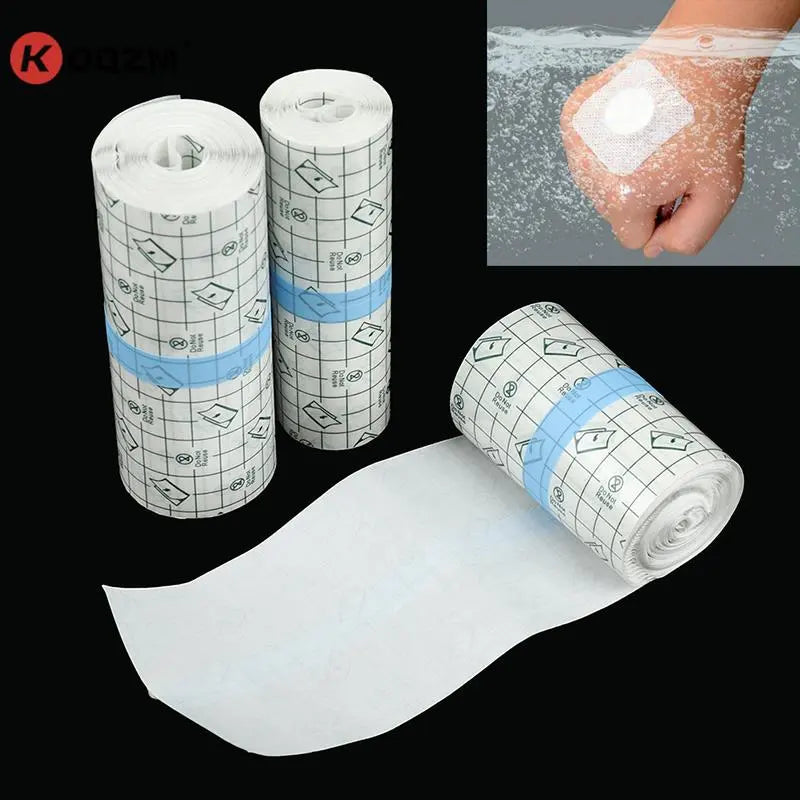 1roll Scalable PU Tape Medical Adhesive Tape Transparent Tape PU Anti-allergic Medicinal Wound Dressing Fixation Tape Waterproof