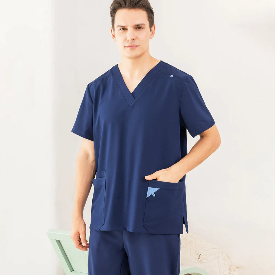 Stretch Medical Scrubs Uniform set for Men and Female