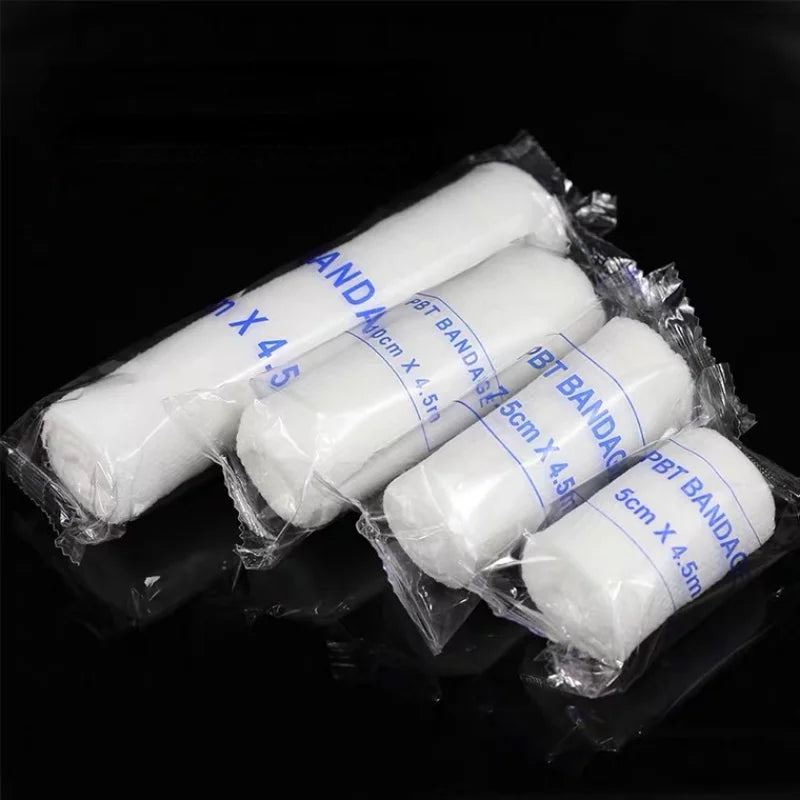 Gauze Bandage Roll - Elastic Mesh Tie Bandage, Wound Dressing and Plaster - Skin Friendly and Breathable - 5cm/7.5cm/10cm/15cm x 4.5m