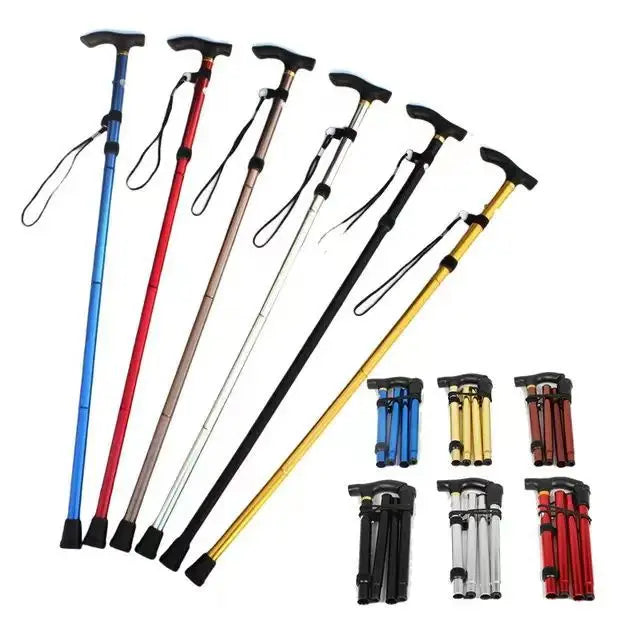 How about: "Foldable Telescopic Walking Cane