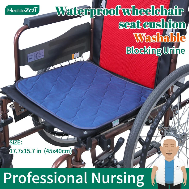 Waterproof Urinary Pads For Wheelchairs Adult Incontinence Pad Washable Underpad Wheelchair And Chair Seat Cushion