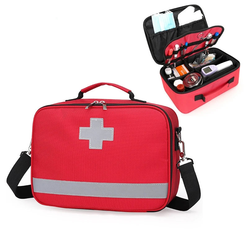 Multi Compartment Detach Empty EMS Bag Waterproof Portable for Outdoor Travel Clinic Nursing Rescue Survival Earthquake