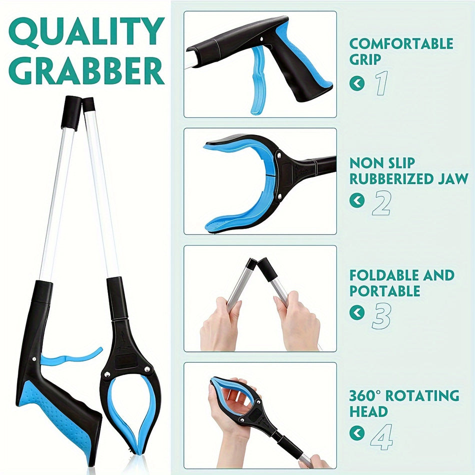 1pc, Foldable Grabber Reacher Tool, Object Picker, Garbage Picker, Object Pick-up Tool, Garbage Clamp, Garbage Picker Clip, Cleaning Supplies, Cleaning Tool, Christmas Supplies
